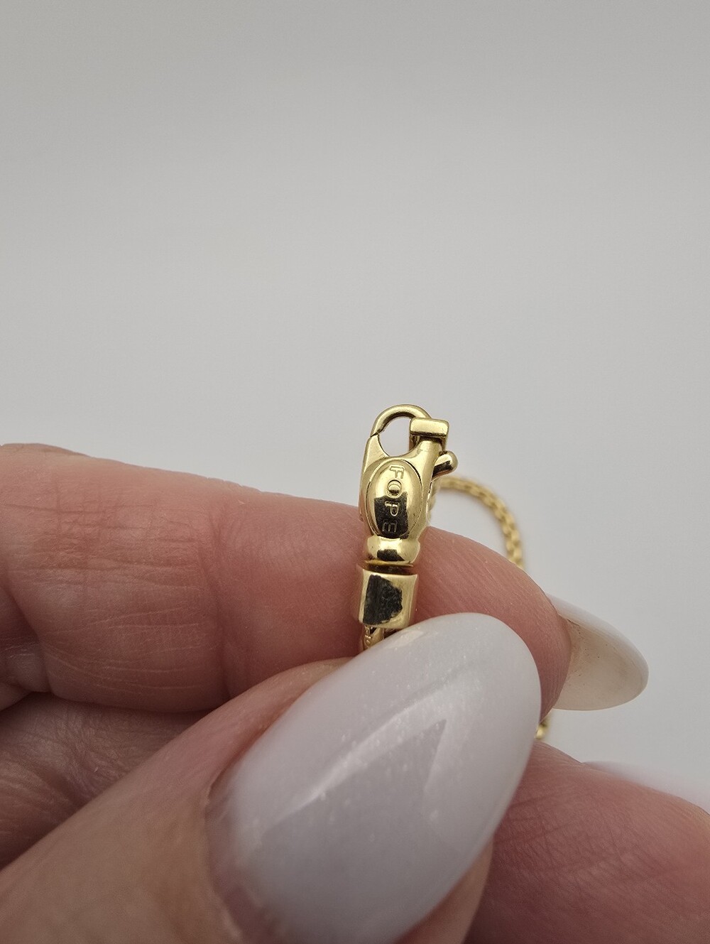 Rare $11999 FOPE Eka Diamond 18k Yellow Gold Small Link Necklace, 17" - Picture 7 of 10